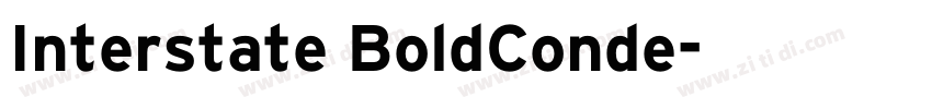 Interstate BoldConde字体转换